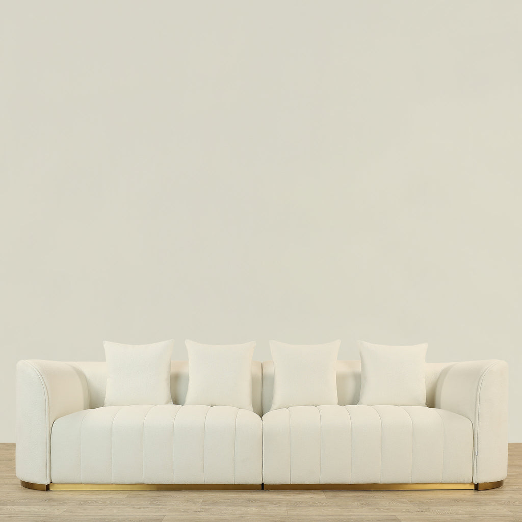 Furniture-Zane - Bouclé<br> Sofa-Bloomr