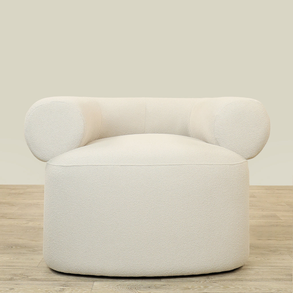 Furniture-Livonia - Bouclé<br> Armchair Lounge Chair-Bloomr