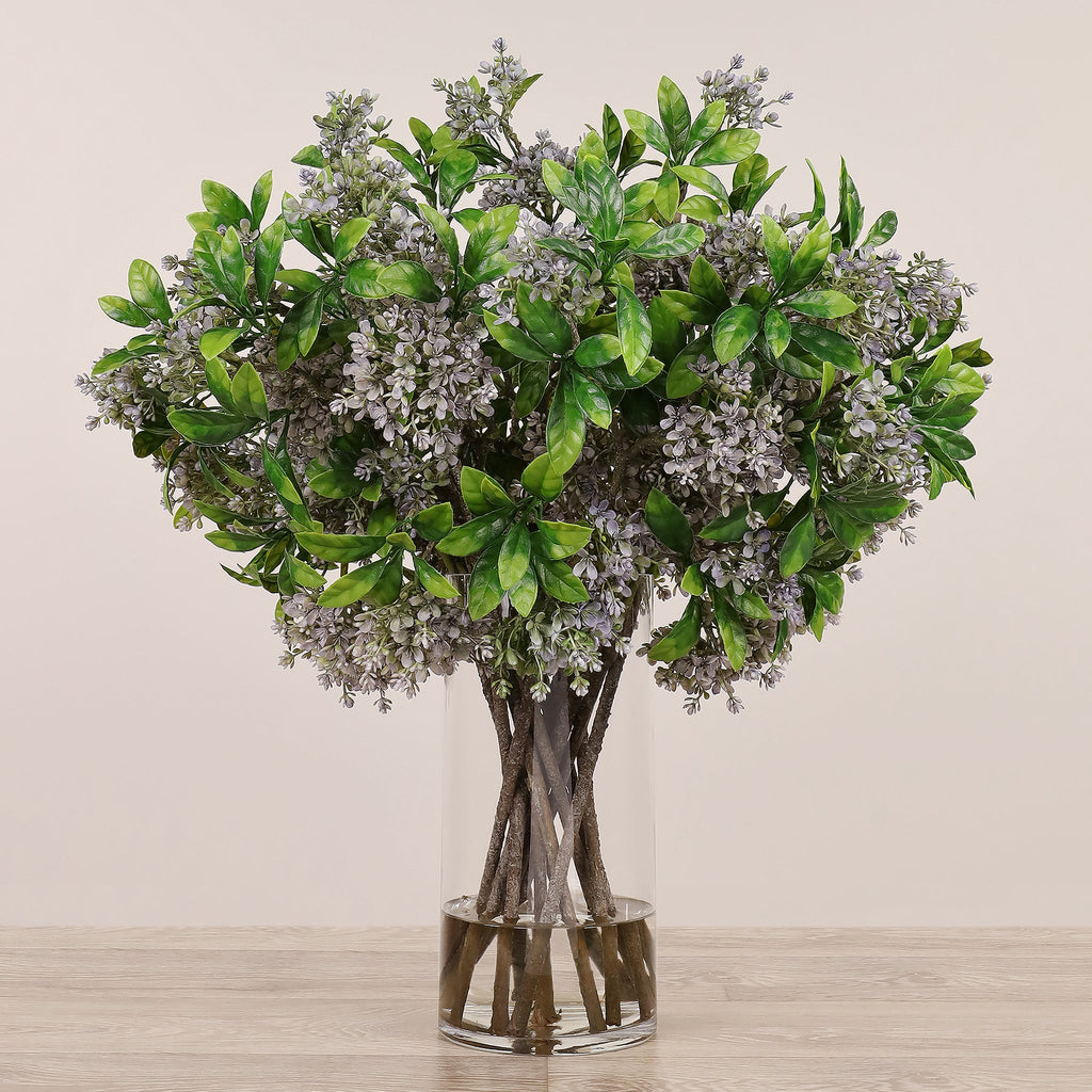 Telosma Arrangement in Glass Vase