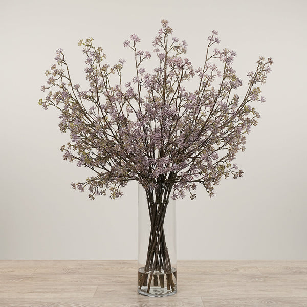 -Artificial Eucalyptus Spray Arrangement in Glass Vase-Bloomr